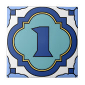 Catalina-Insel-Zahl-Adressen-Fliese 1 Fliese (Vorderseite)