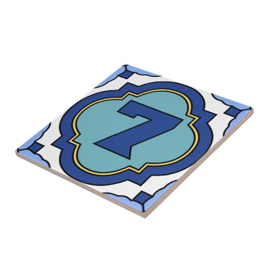 Catalina-Insel-Zahl-Adressen-Fliese 7 Fliese (Seite)