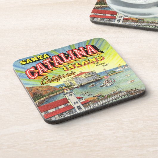 Catalina-Inselkorken-Untersetzer-Set Getränkeuntersetzer (Linke Seite)