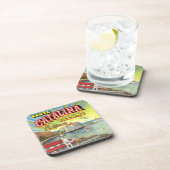 Catalina-Inselkorken-Untersetzer-Set Getränkeuntersetzer (Rechte Seite)