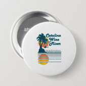 Catalina Inselwein und Palmmmischer TShirt Button (Vorne & Hinten)