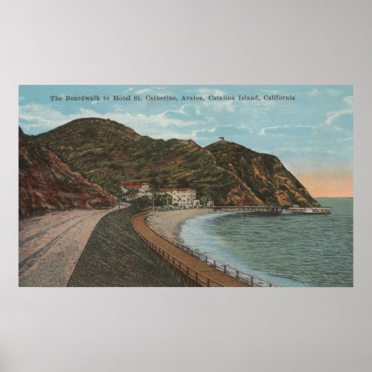 Catalina Island, CA - Hotel St. Catherine Poster (Vorne)