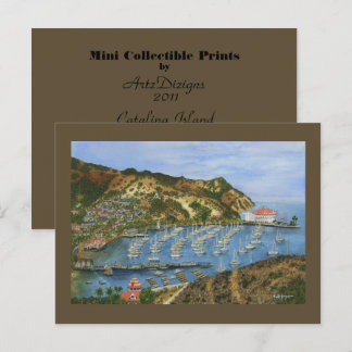 Catalina Island, CA - Mini Collectible Prints Postkarte