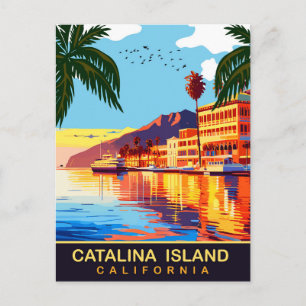 Catalina Island, CA, Wasseraufnahmen, Reisen Postkarte