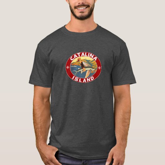 Catalina Island California Fish Vint T-Shirt (Vorderseite)