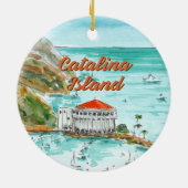 Catalina Island California Ornament (Hinten)