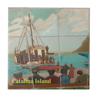 CATALINA ISLAND CERAMIC TILE BOAT TO CATALINA FLIESE