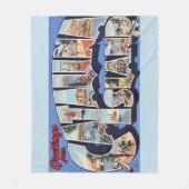 Catalina Island Greeting  Fleecedecke (Vorderseite)