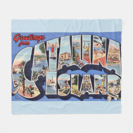 Catalina Island Greeting  Fleecedecke