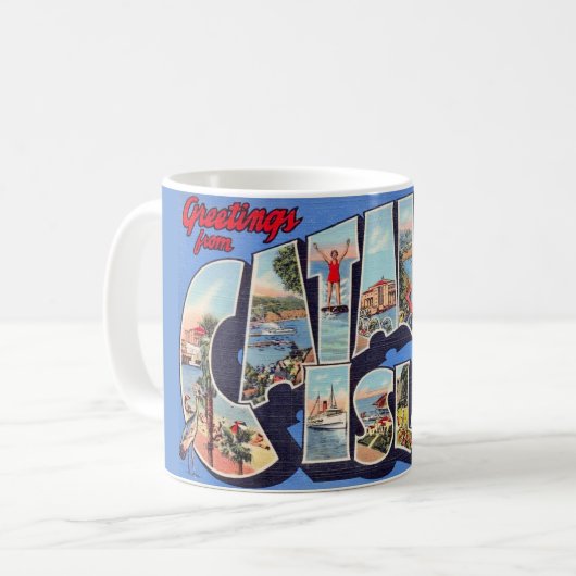 Catalina Island Greeting Mug Kaffeetasse (Vorderseite Links)