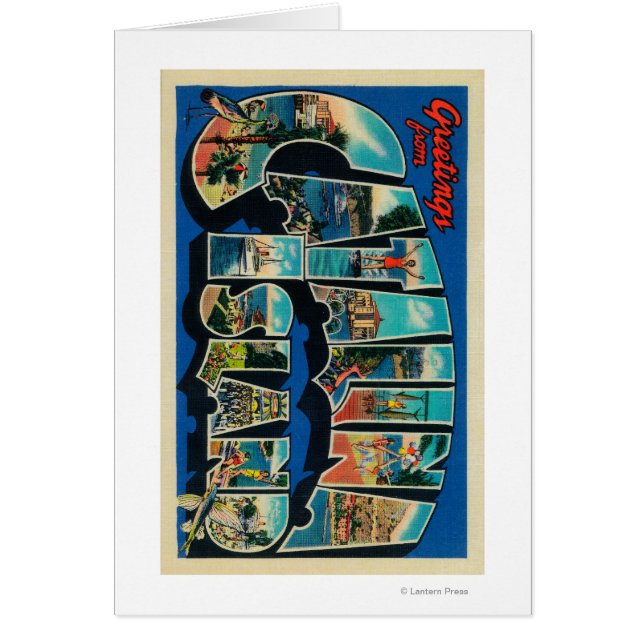 Catalina Island, Kalifornien - Großer Brief (Vorne)