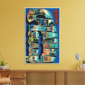 Catalina Island, Kalifornien - Großer Brief Leinwanddruck (Insitu (Wohnzimmer))