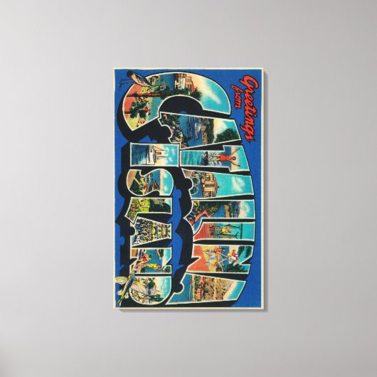 Catalina Island, Kalifornien - Großer Brief Leinwanddruck (Vorderseite)