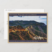 Catalina Island Kalifornien Landschaft Dirt Road Postkarte (Vorne/Hinten)