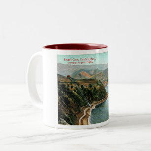 Catalina Island, Lover's Cove, Kalifornien Vintage Zweifarbige Tasse