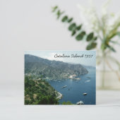 Catalina Island Retro 1957 Historische Sehenswürdi Postkarte (Stehend Vorderseite)