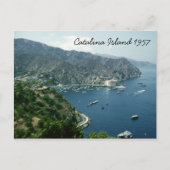 Catalina Island Retro 1957 Historische Sehenswürdi Postkarte (Vorderseite)