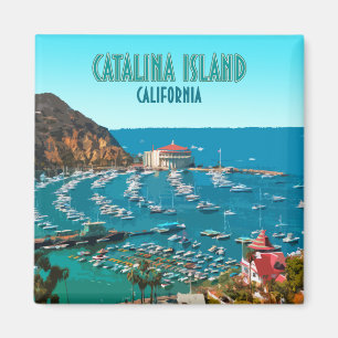 Catalina Island Santa Catalina Vintag Magnet