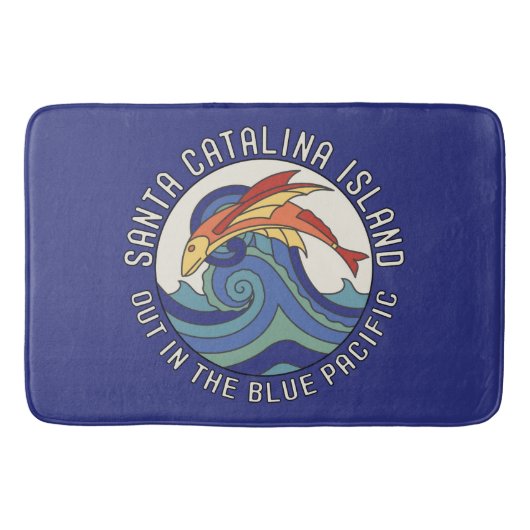 Catalina Island Tessiner Design Badematte (Vorderseite)