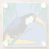 Catalina Island Tile Design Glasuntersetzer (Rückseite)