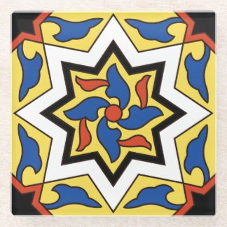 Catalina Island Tile Design Glasuntersetzer