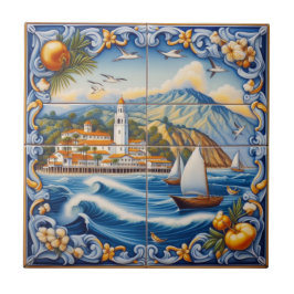 Catalina Island Tile - Verzierten 2 Größen Fliese
