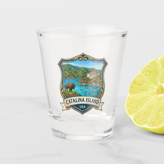 Catalina Island USA Schnapsglas (Vorderseite)
