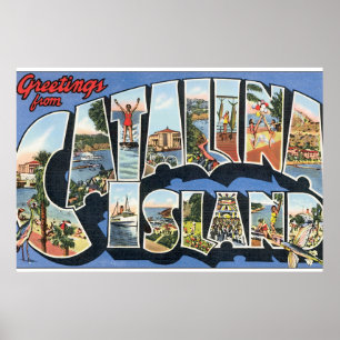 Catalina Island_Vintage Reiseplakat Kunstwerk Poster
