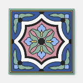 Catalina Island Vintages Tile Design Magnet (Vorne)