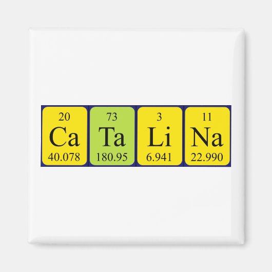 Catalina Periodenmagnet Magnet (Vorne)