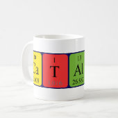 Catalina Periodenname Tasse (Vorderseite Links)