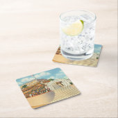 Catalina Rechteckiger Pappuntersetzer (Vor Ort)