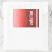 Catalina Staat Park/Garten: Rechteckiger Aufkleber (Tasche)