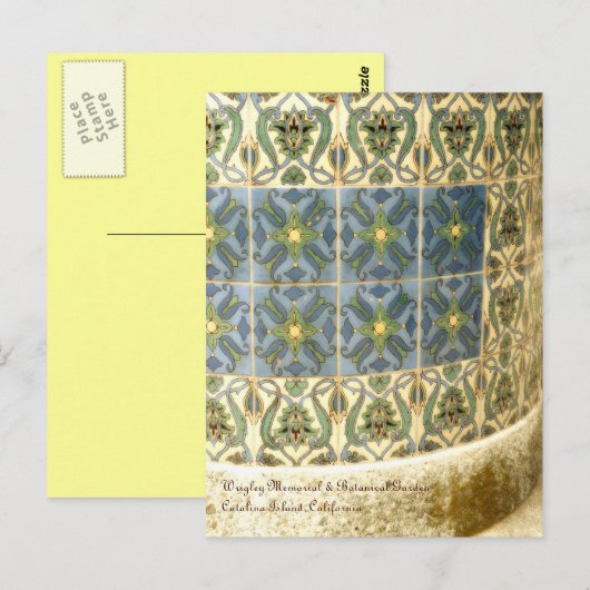 Catalina Tile Postkarte (Vorne/Hinten)