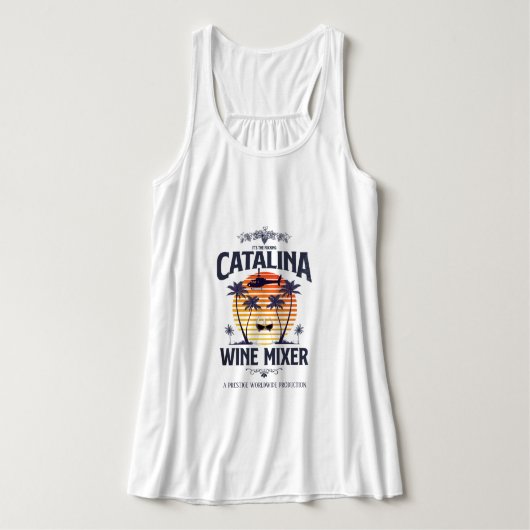 Catalina-Wein-Mischer Tank Top (Design Vorderseite)