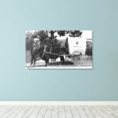 Catalo Grandview Ranch Kuh Cart Leinwanddruck (Insitu (Holzboden))