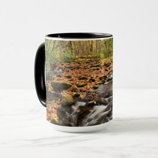 Cataloochee Creek NC Große Smoky-Berge Tasse (Vorderseite Links)