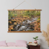 Cataloochee Creek NC Große Smoky-Berge Wandteppich Mit Holzrahmen (Schlafzimmer)