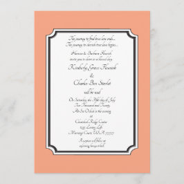 Cataloupe Elegante feierliche Hochzeitsankündigung Einladung