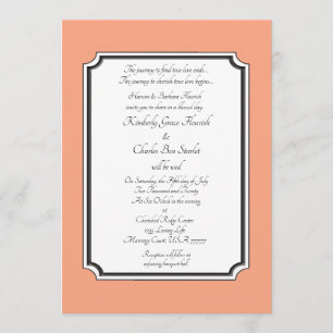 Cataloupe Elegante feierliche Hochzeitsankündigung Einladung