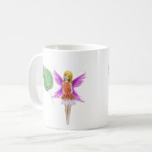 Catalpa Tree Fairy mit Leaf Kaffeetasse (Vorderseite Links)