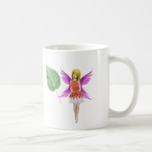 Catalpa Tree Fairy mit Leaf Kaffeetasse