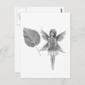 Catalpa Tree Fairy mit Leaf Postkarte (Vorne/Hinten)