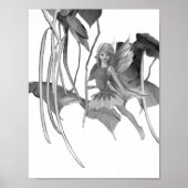 Catalpa Tree Fairy mit Samen Pods Poster (Vorne)