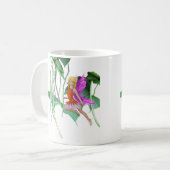 Catalpa Tree Fairy unter Samenpflanzen Kaffeetasse (Vorderseite Links)