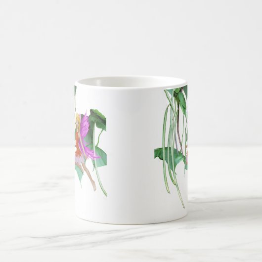 Catalpa Tree Fairy unter Samenpflanzen Kaffeetasse (Mittel)