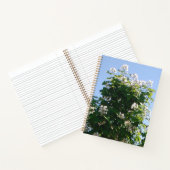 Catalpa Tree in Bloom Notizblock (Innenseite)