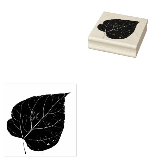 Catalpa Tree Leaf Print Rubber Briefmarke Gummistempel (Stempel)
