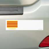 Cataluña Flagge mit Namen Autoaufkleber (Auf Auto)