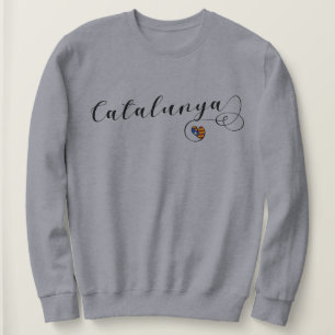 Catalunya Herzenflagge, Katalan Estelada Sweatshirt